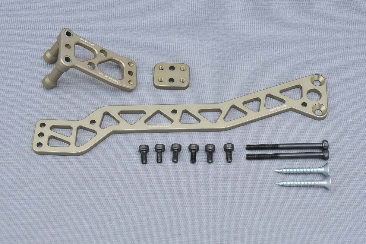 Chassis Verstrebung Vorne-Mitte oben Alu Set (Opt.)