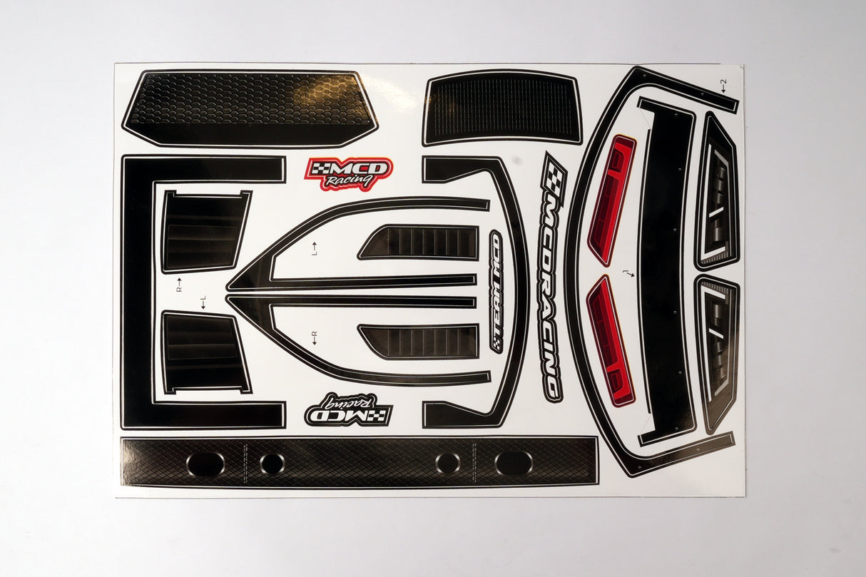 GT-A Body Basic Decal Set WB 325-340mm