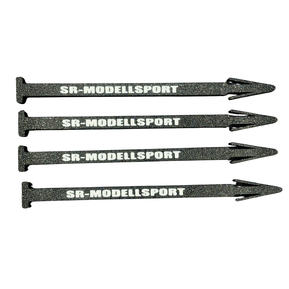 SR-Modellsport 1:8 GT Reifenhalter-Set Schwarz (4er Set)