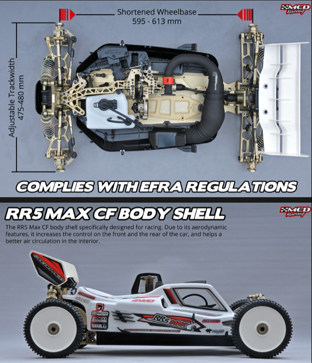 MCD RR5 Buggy Max Ultimate CF Chassis