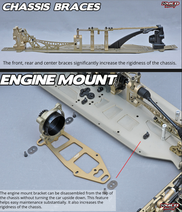 RR5 Buggy Max FT-R CF Rolling Chassis