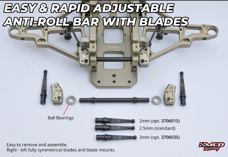 MCD DUOX 2WD 1/5 Touring Car incl. Diff & Airbox