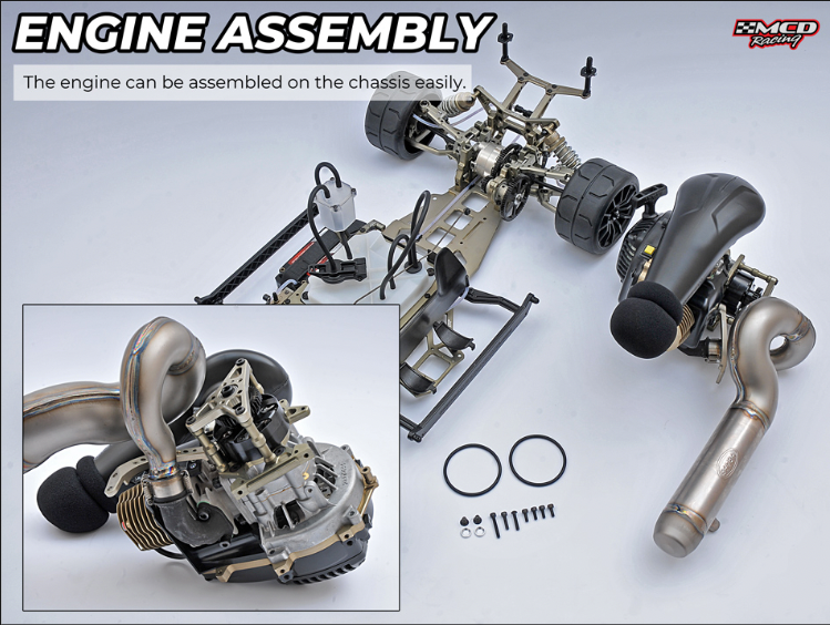 MCD DUOX 2WD 1/5 Touring Car incl. Diff & Airbox