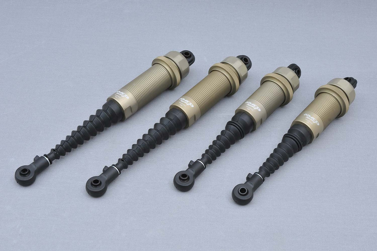 Shock absorber front &amp; rear aluminum completely mounted set (opt.)