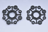 Shock absorber piston + guide, 1mm x 2, 4, 6, 8 holes 8pcs. duox