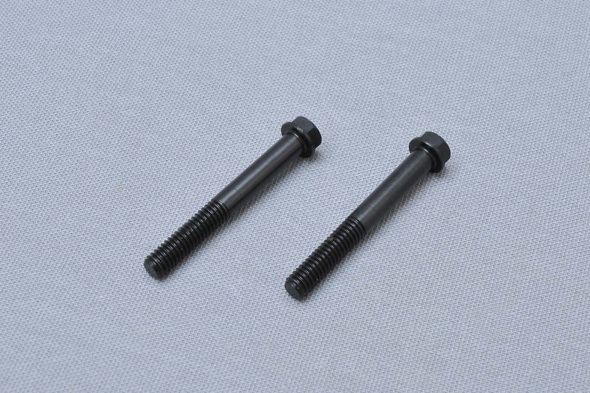 Shock absorber mounting screw below left-hand thread
