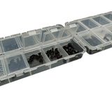 SR-Modellsport Kleinteilebox Doppelseitig Klappbar mit 20 Fächern / 17 x 9,6 x 4,1 cm