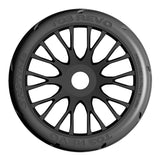 1:8 GT - T03 REVO - XB1 UltraSoft - Mounted on New 20 Spoked FLEX Black Wheel - 1 Pair 
