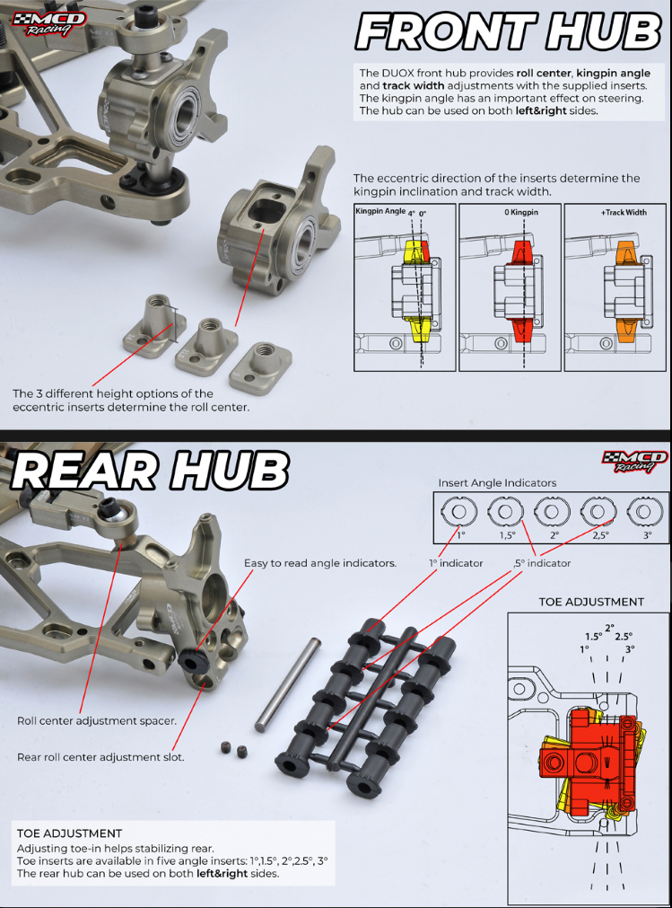 MCD DUOX 2WD 1/5 Touring Car W/o Differential